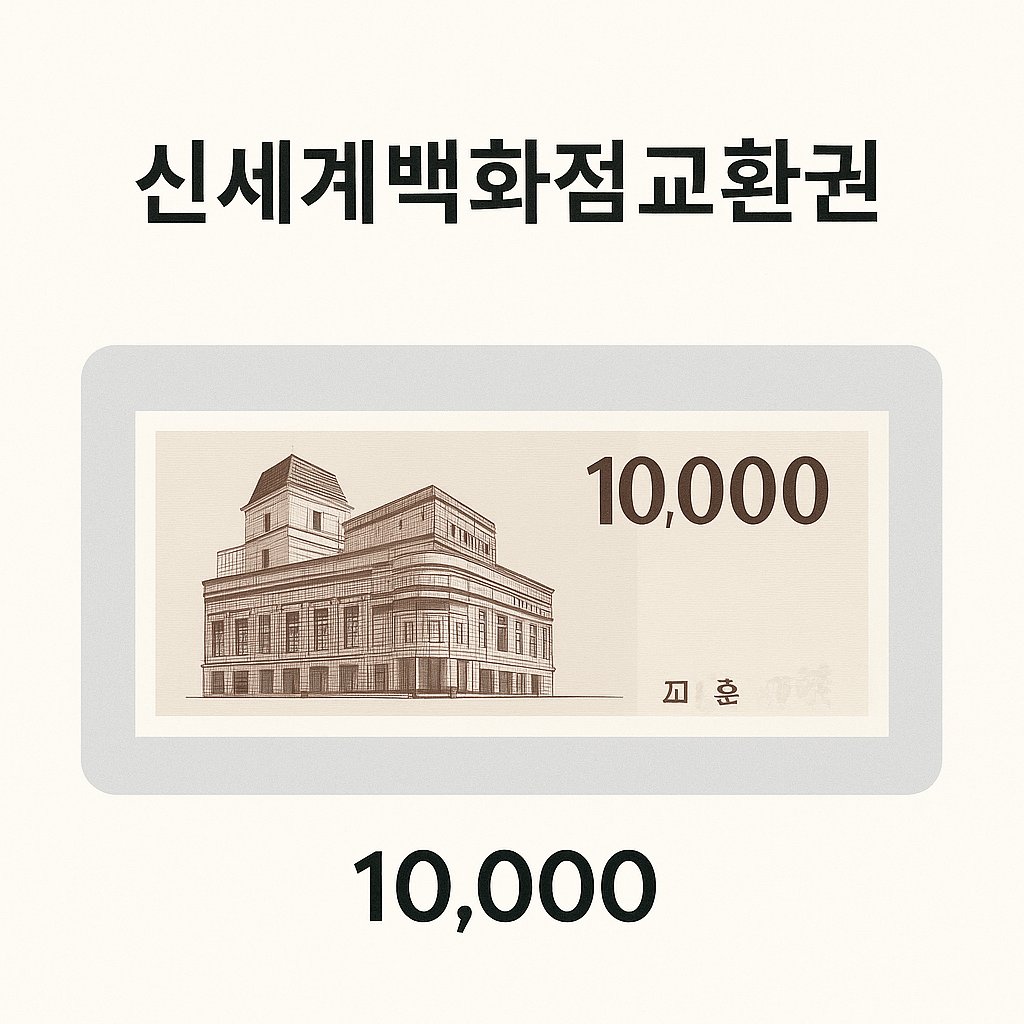 신세계백화점 상품권 1만원